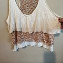 Kirra  Made In the USA Tiered Floral Boho Crop Top Photo 2