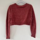 Urban Outfitters Maura Chenille Knit Cropped Button Front Cardigan Sweater Photo 4