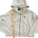  Cropped Hoodie Full Zip Tan With Black Nike Check Women’s Medium Photo 2