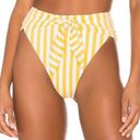 ONIA  x WeWoreWhat NWT Riviera Cabana Striped Bottoms in 827 Citrus- Small Photo 0