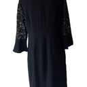 Talbots NWT RSVP By  Crepe and Lace Shift  Black Bell Sleeve Dress Photo 3