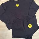 Smiley Face Sweat Set Black Size M Photo 0