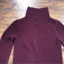 Vince  • Directional Rib Turtleneck Sweater burgundy maroon Wysteria cashmere Photo 4