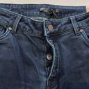 prAna New  Buxton Mid Rise Slim Boyfriend Jeans Stretch Denim Deep Blue Size 10 Photo 15