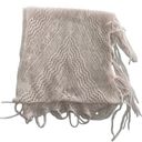 American Eagle  Scarf Womens Pink Open Soft Knit Fringe Comfy Cozy Rectangle Photo 0