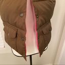 American Eagle AEO || Pink/Brown reversible puffer vest Photo 2