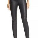 Equipment  Womens 100% Lamb Leather Skinny Pants Size 25 Black Moto Chic Edgy Photo 0