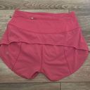 Lululemon Sonic Pink Speed Up Shorts Photo 3