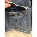 L.L.Bean  Jacket Womens Blue Cotton Denim Jean Chore Barn Jacket Size small VTG Photo 2