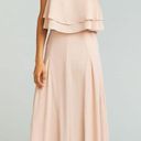 Show Me Your Mumu SMYM  Princess Di Maxi Skirt large Dust Blush Crisp Photo 4