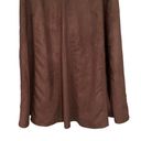 Coldwater Creek NWT,  Crinkle Faux Chamois Brown A line Skirt Photo 10