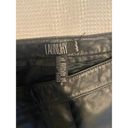 Laundry by Shelli Segal Y2K Pants  Black Leather Pants SIZE 6 Photo 2