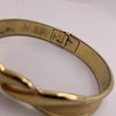 Monet Signed  Costume Jewelry Gold Tone Bangle Bracelet Photo 5