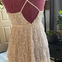 Free People Intimately BlushPink Nightgown Spaghetti Straps Crisscross Back Photo 4