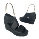 Eileen Fisher  Black Whimsy Wedge Sandal Photo 3