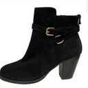 Polo  RALPH LAUREN BLACK Suede ankle boots Size 8.5 B34 Photo 0