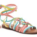 mix no. 6  wrap around flat sandal. Size 7 Photo 1