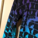 Fox Racing  V Neck Button Sweater Ombre Blue Purple Size Small Photo 3