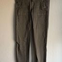 Ramy Brook  Eva Mid Rise Zip Pockets Ankle Length Skinny Sage Green Jeans 25 Photo 1