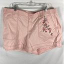 Lane Bryant  Size 22 Floral Embroidered pink Shorts Photo 0