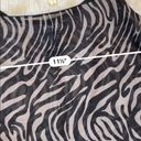 Krass&co NY& sheer zebra print vintage mesh tank top Photo 3