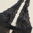 Frederick's of Hollywood Frederick’s of Hollywood Black Babydoll Lace Mesh Open Front Slip Dress Lingerie Photo 2