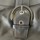 Coach Soho Black Leather Hobo Buckle Shoulder Bag- Middle Zipper Photo 1