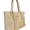 Tod's Genuine Python Snake Skin Cream White Tote Bag - Exotic Leather Handbag Photo 10