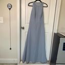 Hayley Paige Occasions Hayley Paige blue bridesmaid dress 5714 maxi chiffon size 8 wedding guest modest Photo 3