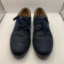 Clarks  Artisan UNSTRUCTURED Women's Blue Suede/Leather Oxford Lace Up Shoes 7M Photo 1