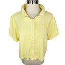 Juicy Couture Forever 21 x  Plus Yellow Terry Cloth Polo Shirt Photo 5