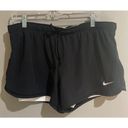 Nike  Dri Fit Women's Black Athletic Shorts with Attached White Brief Size Large Photo 0