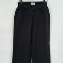 Everlane NWOT  Black Organic Cotton Pull On Wide Leg Easy Pants Small Photo 7