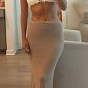 Crochet Cover Up Skirt Tan Photo 0