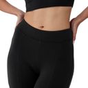 Alo Yoga Airbrush High-Waist Flutter Legging Black Flare Split Leg Size S Photo 6