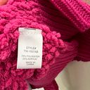 Zenana Outfitters Cardigan LARGE Pink Popcorn Knit Open Front Barbiecore Winter Minimalist Photo 5