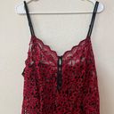 Lane Bryant  Intimates red black lace ruffle Teddy bodysuit lingerie 2X Photo 1