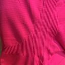 Zyia  hot pink workout top nylon blend activewear details throughout spring - M Photo 4