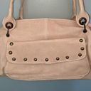 Vera Pelle   Leather Elongated Hobo Bag Rivets  Y2K Domed Rivets Photo 2