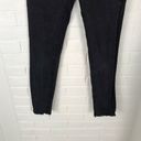 Brandy Melville John Galt  Black Fray Hem Skinny Jeans Photo 2