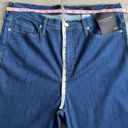 Banana Republic NEW  High Rise Flare Jeans Dark Blue Stretch Denim Plus Size 33 Photo 7