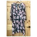 belle du jour  floral bell sleeve dress approximate size M Photo 8