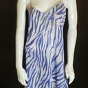 Natori  Purple Zebra & Embroidered Floral Nightgown (S) Photo 1