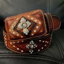 Western Cowhide Belt Brown Photo 0