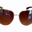 Aviator sunglasses women’s brown with gold metal frames Designed in Italy Photo 0