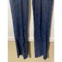 Chatoyant  Womens Boho Flare Bell Bottom Pants Blue Lagenlook Hi Waist Medium Photo 2