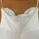 Lulus Instant Perfection White Swiss Dot Mesh Strapless Mini Dress Size Medium Photo 13