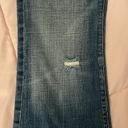 7 For All Mankind Dojo Distressed Medium Wash Low Rise Capri Jeans, size 27” Photo 11