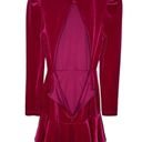 Yumi Kim  Shannon Pink Fuschia Velvet Long Sleeve Mini Dress Size Medium Photo 4