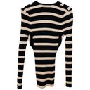 INC International Concepts Black & Gold Striped Figure Flattering Sweater Photo 3